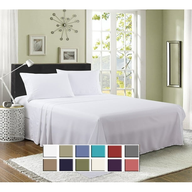 King Size Luxury 1800 Series Bamboo Bed Sheet Set Deep Pockets