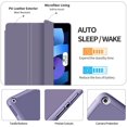 thumbnail image 3 of Case for iPad 9th Generation (2021) / 8th Generation (2020) / 7th Generation (2019) 10.2 Inch case with Pencil Holder, Soft TPU Back Cover Smart Auto Sleep/Wake for iPad 10.2 case, Purple, 3 of 7