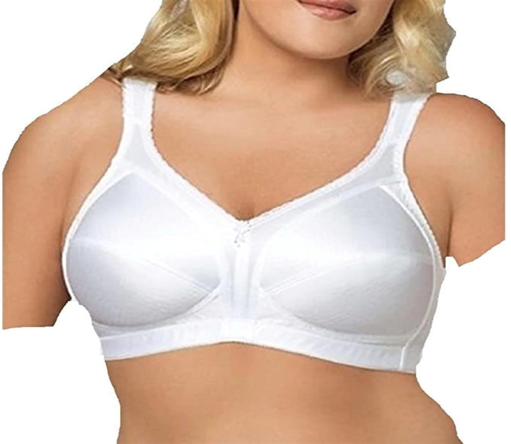 Exquisite Form Fully Embossed Soft Cup Bra 2558 (38DD, White