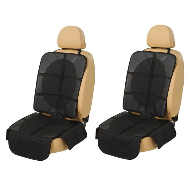 Protector de Asiento de Coche 2Pzs Oxford Impermeable Funda Protectora para Silla Auto Cubierta Antideslizante de Asiento para Niño Mascota Respaldo con Bolsillo para Sedán SUV Camiones