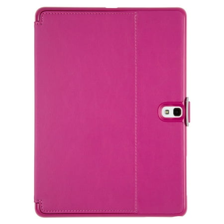 Speck StyleFolio Case Flip Cover for Samsung GALAXY Tab S 10.5 - Fuchsia Pink/Nickel Grey
