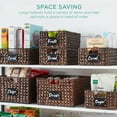 thumbnail image 5 of Best Choice Products Set of 4 13in Woven Water Hyacinth Pantry Baskets w/ Chalkboard Label, Chalk Marker - White, 5 of 8