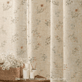 thumbnail image 2 of Psoiuetr Beige Linen Shower Curtain Floral Vintage French Country Shower Curtain for Bathroom 72" W x 72" L, 2 of 6