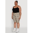thumbnail image 3 of Womens Plus Size Trendy High Waisted Bermuda Shorts, 3 of 5