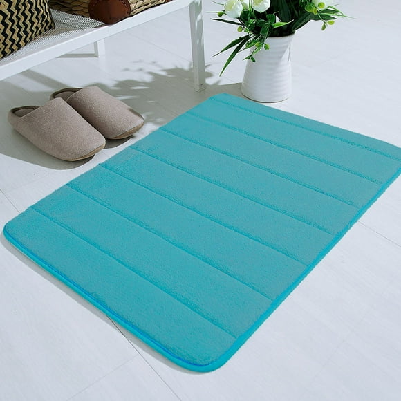 Qiopertar Tapis de mousse à mémoire de forme souple absorbant salle de bain salle de bain chambre à coucher plancher douche tapis décoration Clearing livraison gratuite
