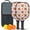 Pioneer Flower Floral-3, variant on Pickleball Paddles Set,Pioneer Flower Floral Print Pattern Fiberglass Surface Pickleball Racket Set with 2 Indoor Outdoor Pickleball Balls and Pickleball Bag,Pickle-ball Equipment