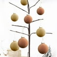 thumbnail image 5 of 15 pc Wonderland Velvet Christmas Ball Ornament Indoor/Outdoor Christmas Tree Decoration Fall Wedding Birthday Halloween Thanksgiving Christmas Holiday Decor, 5 of 9