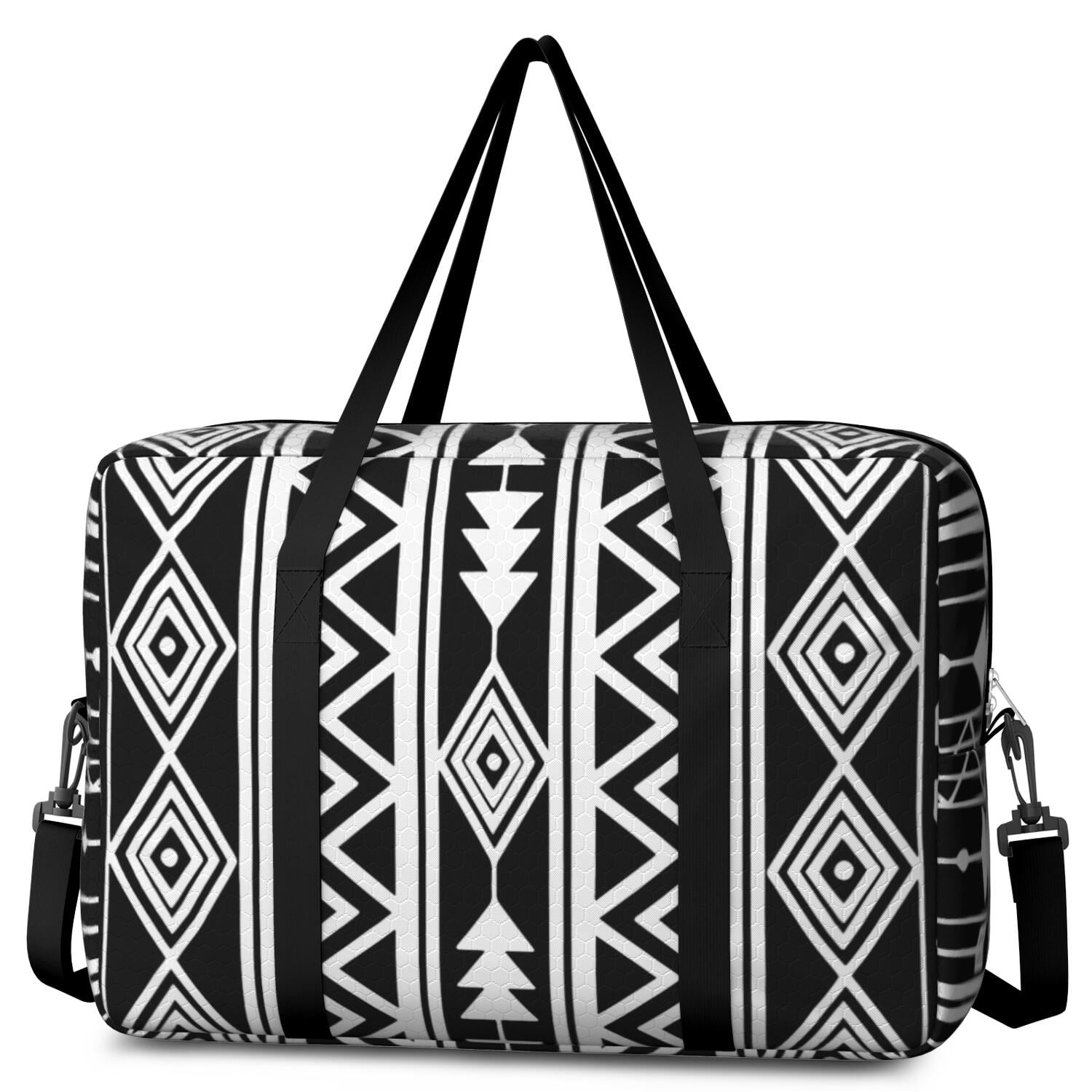 For Spirit Airlines Personal Item Bag 18x14x8 Inch, Boho Weekender Travel Bag, Foldable Travel Duffel Bag Underseat Carry on Bag with Luggage Sleeve for Women and Men 30L