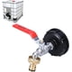 thumbnail image 1 of Grifo de tanque IBC 1000L Grifo de recolección de agua de lluvia, Adaptador de tanque de agua IBC 1/2 "Grifo de recolección de agua de lluvia doble, Grifo de latón hecho de PP Rosca gruesa 60 MM (3/4), 1 of 5