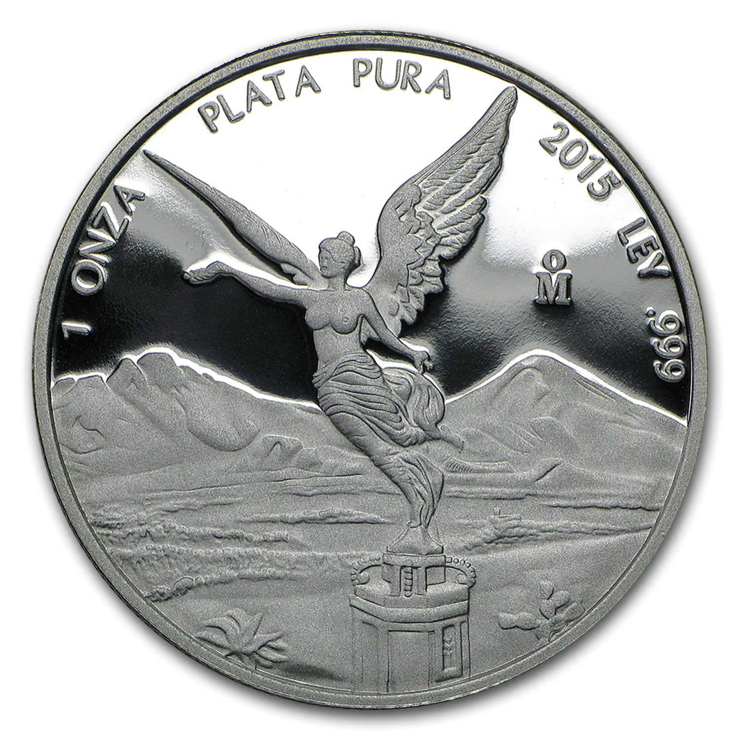 Libertad 2 oz .999 fine silver Proof Mexico 2015 low mintage 