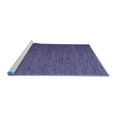 thumbnail image 2 of Ahgly Company Machine Washable Indoor Square Abstract Blue Contemporary Area Rugs, 6' Square, 2 of 4