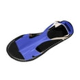 thumbnail image 2 of Viluyesy Womens Flat Sandals, Ankle Strap Wide Width Open Toe Ladies New Style Shoes Blue, 2 of 5