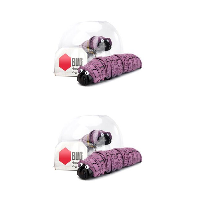 sweethay 1 juego RC Tricky Toys plástico práctico fácil de usar simulación oruga portátil significativo gusano falso modelo púrpura Type1 NO1
