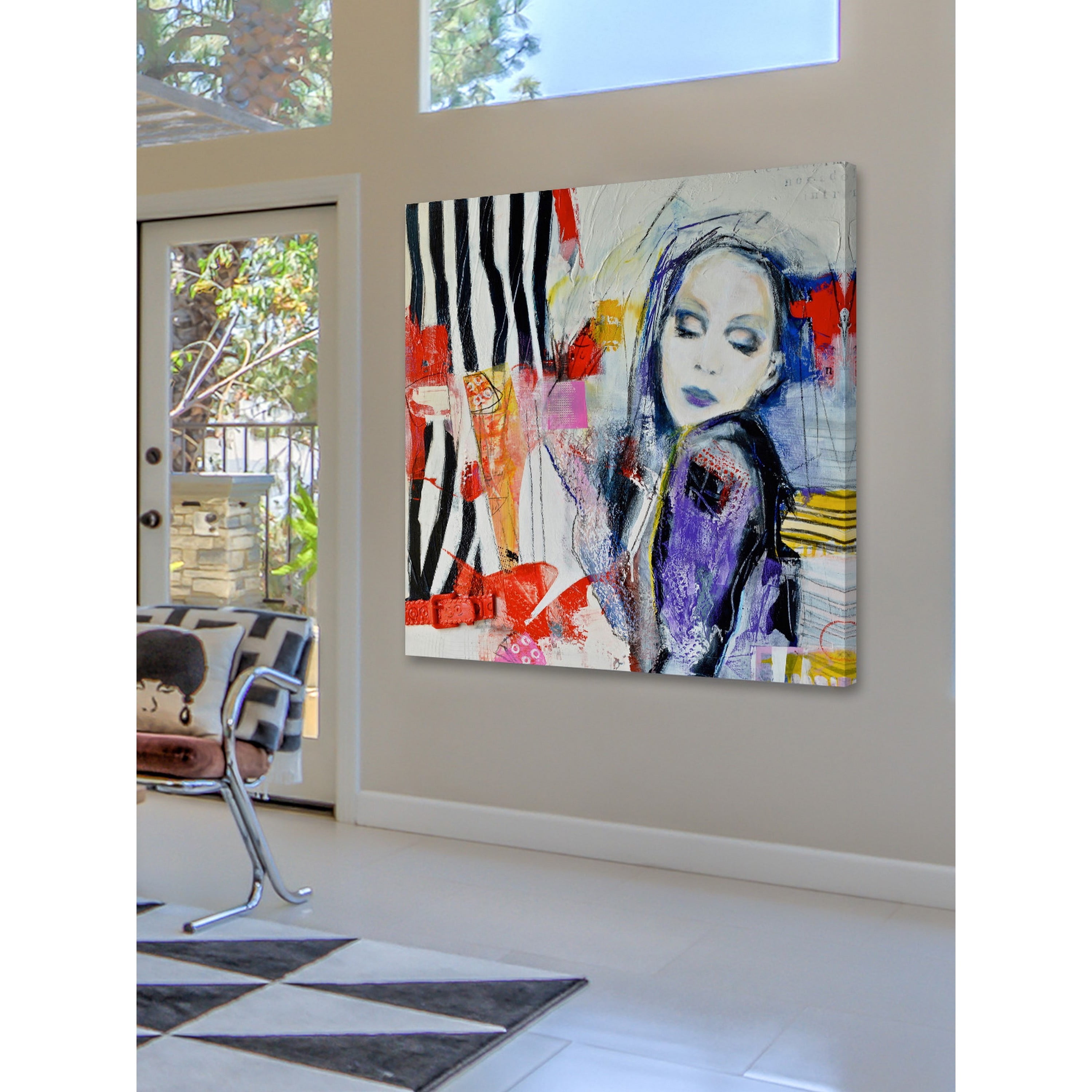 "Upside down Inside Out" Painting Print on Wrapped Canvas