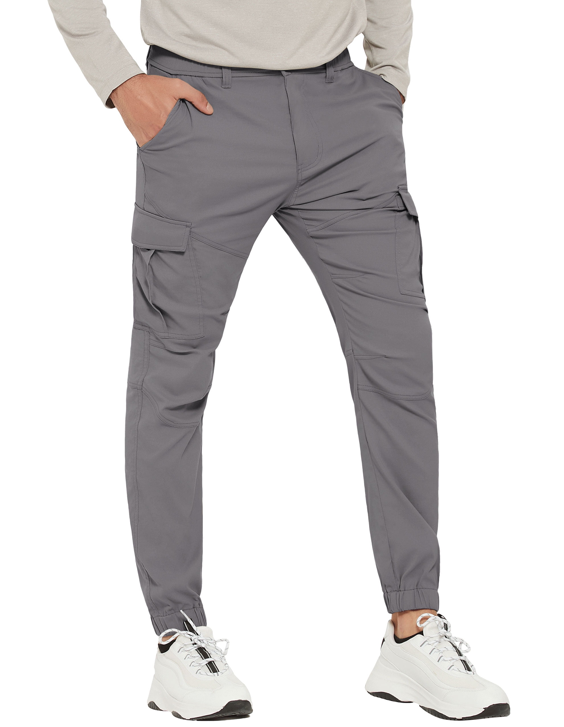 SPECIAL MAGIC Men's Hiking Cargo Pants Slim Fit Stretch Jogger Cycling ...