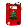 thumbnail image 3 of Yhmxh Christmas Gift Bags Felt Christmas, Red and Green Felt Treat Bags with Handles, Santa Claus Suit Treat Baskets Present Bag Reusable Gift Baskets for Holiday Xmas Party Favor Decoration, 3 of 7