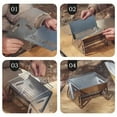 thumbnail image 5 of Chak’s Choice Outdoor Portable Folding Wood Burning Camping Stove,Stainless Steel Travel Backpacking Cooking Stove,Assemblable Removable Grill Stove for Camping 8.3"x5.9"x5.1", 5 of 6