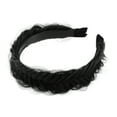thumbnail image 6 of Unique Bargains 1 Pcs 1.65 Inch Wide Synthetic Hair Braided Headband Hair Hoop for Women and Girl Black, 6 of 7