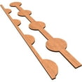 thumbnail image 6 of Ekena Millwork 47"H x 3/8"T Bridgeport Adjustable Wood Decorative Slat Wall Panel Kit, Cherry (contains 11 Slats + 1 Straight Edge Starter Slat), 6 of 16