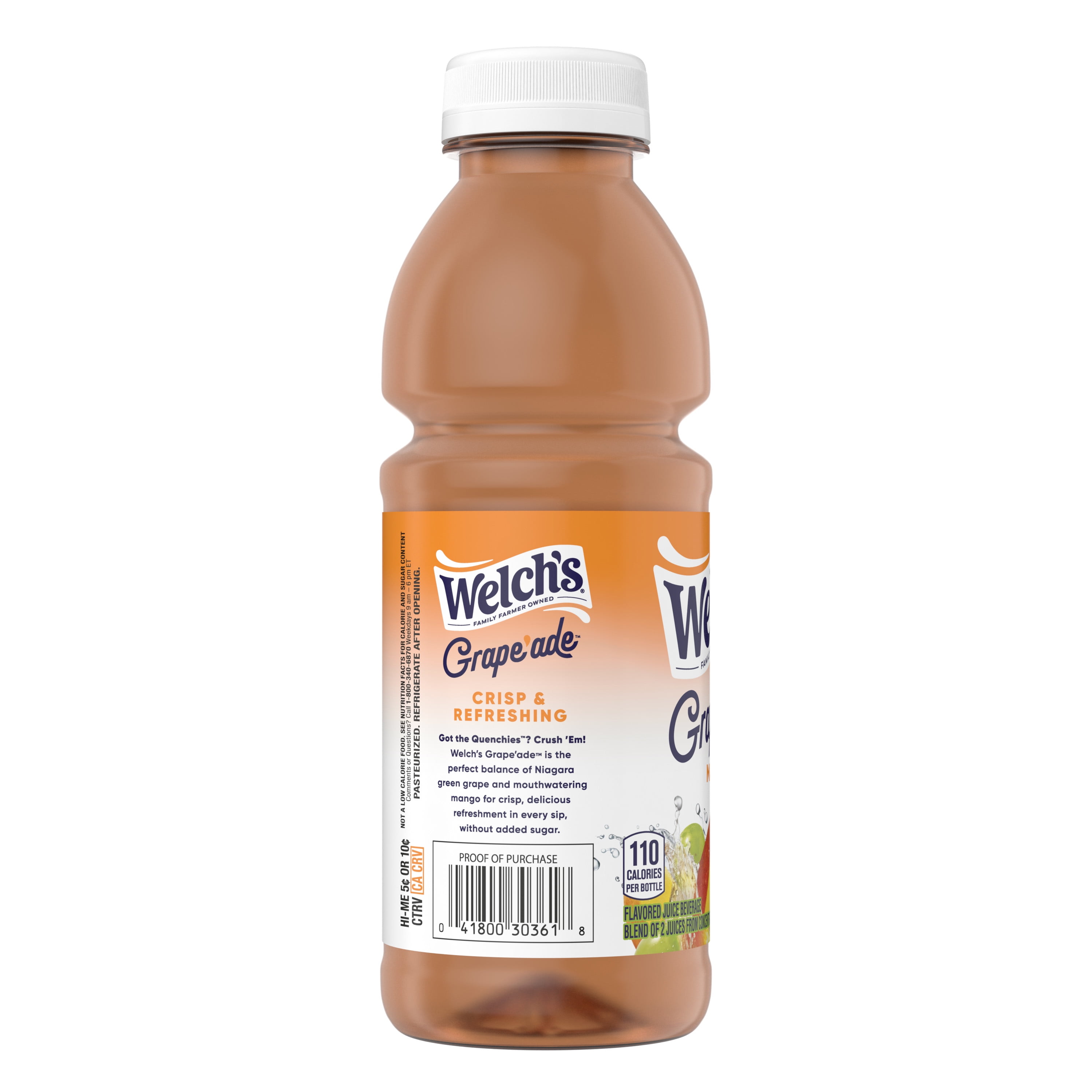 Welch's Mango Grape'ade Juice Beverage, 16 fl oz Bottle