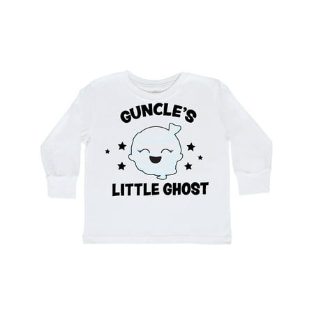 

Inktastic Cute Guncle s Little Ghost with Stars Gift Toddler Toddler Girl Long Sleeve T-Shirt