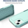thumbnail image 5 of for iPhone 14 / iPhone 13 Case: Dual Layer Protective Heavy Duty Cell Phone Case Shockproof Rugged Bumper Tough with Screen Protector - 16FT  Grade Drop Tested for iPhone 14 / iPhone 13, Green, 5 of 16