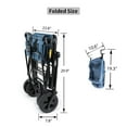 thumbnail image 3 of Whitsunday Folding Wagon 8" Standard wheels with Rear Storage (Standard Size), 3 of 6
