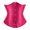 yue866-Red, variant on KHONTS Women's Front Hook Closure Underbust Boned Brocade Waist Training Plus Size Corsets Red XS