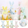 thumbnail image 2 of Fridja Easter Gnomes Bunny Decoration, 1PC Dwarf Faceless Doll Plush Swedish Elfs Present Home Ornaments, 2 of 6