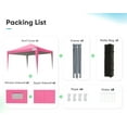 thumbnail image 6 of Quictent Privacy 10'x10' Ez Pop up Canopy Tent with Mesh Windows and Sidewalls Waterproof (Pink), 6 of 8