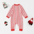 thumbnail image 5 of Zhuashum Baby Family Christmas Pajamas Matching Sets Xmas Family Outfit Pajamas Round Neck Stripe Print Home Clothes Long Sleeve Romper Comfortable Nightwear Xmas Gift, 5 of 7