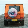 thumbnail image 6 of Susaid Vintage Camera Splash Art Print Tire Covers,Waterproof Anti-UV Snow Sun Rain Tire Covers for RV,Truck, SUV, Trailer, Camper-16 inch, 6 of 6