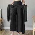 thumbnail image 1 of RKZDSR Pantalon Grand Long Décontracté Mode Femme Couleur Unie, 1 of 6