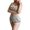 Grey, variant on Women's Fitness Mesh Running Shorts Yoga Bodybuilding Lightweight Sports Set