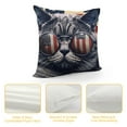 thumbnail image 4 of Shangniulu Funny Cool Cat Decorative Throw Pillow Cover Square Cushion Cases Printed Pillowcase for Couch Sofa Living Room, 4 of 5