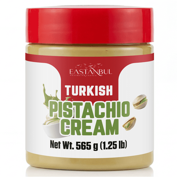 Eastanbul Pistachio Cream, Pistachio Butter, Turkish Cream Spread for Dubai Chocolate Bar, 1.25lb