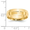 thumbnail image 3 of Primal Gold 14 Karat Yellow Gold 6mm Knife Edge Comfort Fit Band Size 9.5, 3 of 5