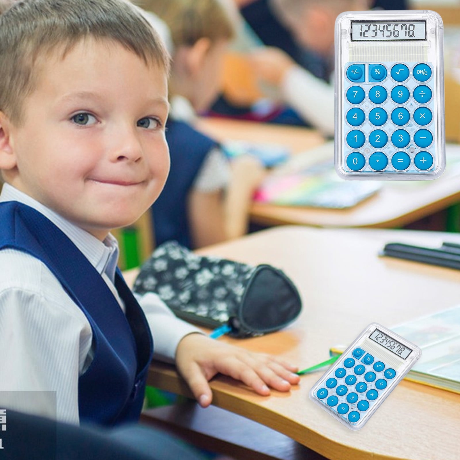 Basic 4 Function Calculator for Students and Office: Small, Portable, and Easy-to-use - Suitable for School and Office Essentials
