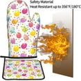 thumbnail image 3 of Happy Easter Day Oven Mitts and Pot Holders Sets Hot Pads Heat Resistant Gloves Oven Mitten for Baking Kitchen Bakeware Cooking BBQ, 3 of 6