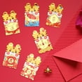 thumbnail image 5 of Toorise 6pcs Traditional Chinese Envelopes Cartoon Red Envelopes Packets Reusable Lucky Money Packets Hong Bao Money Bags for Chinese New Year Spring Festival Wedding and Birthday, 5 of 8