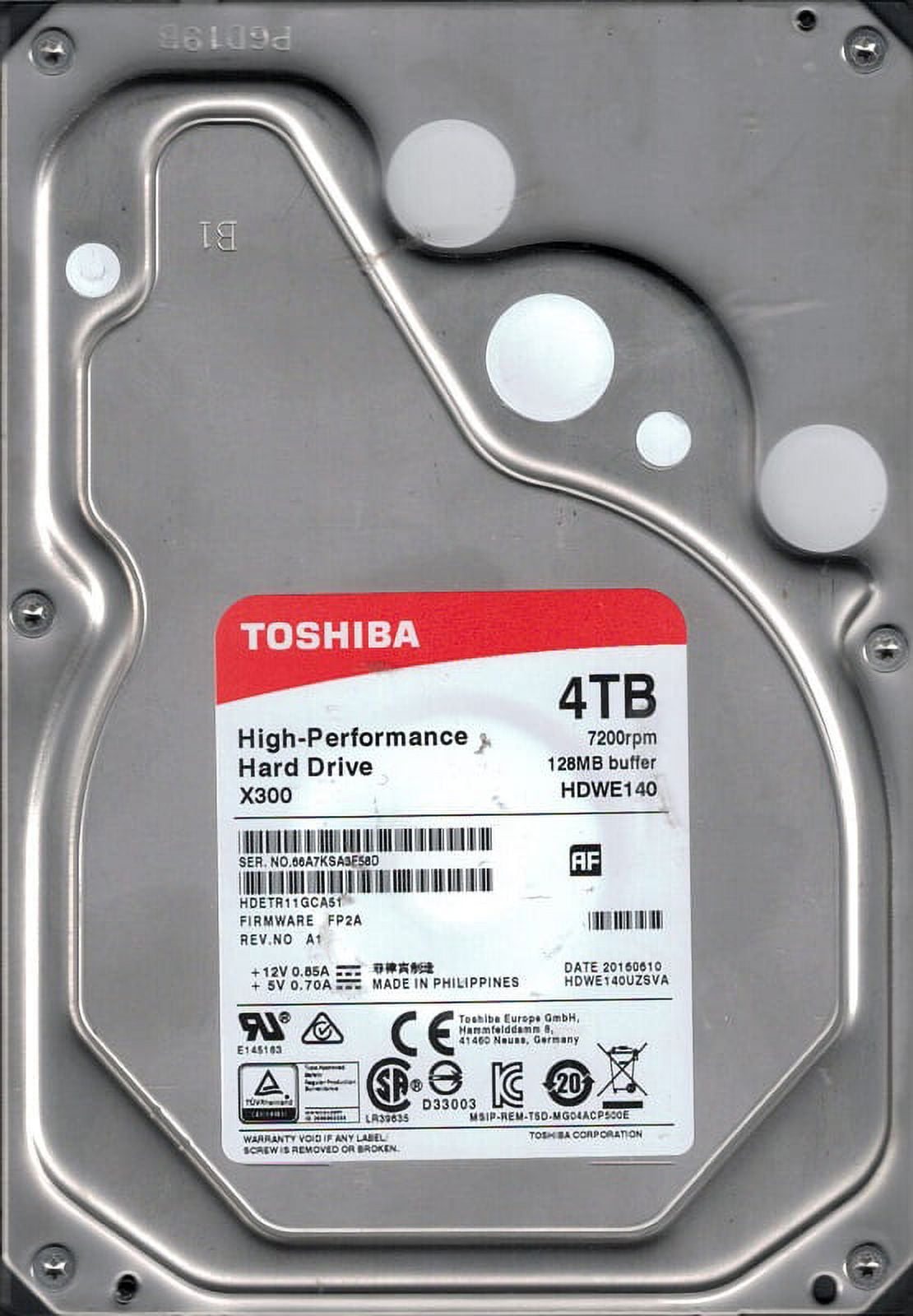 東芝 MD04ACA400 [4TB SATA600 7200] Toshiba 4TB MD04ACA400 SATA 6.0Gb/s 7200RPM Internal Hard Disk