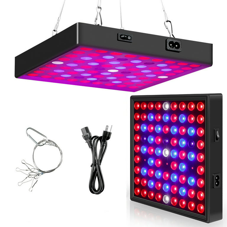DONGPAI 25/45/60/80W LED Grow Light Panels, Full Spectrum/Red Blue  Phytolamp 81/169/216/312LEDs, Plant Light Grow Lamp with Daisy Chain, for