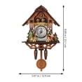 thumbnail image 2 of Reloj de cuco BESPORTBLE de pared, retro, de madera antigua, victoriano, 2 of 8