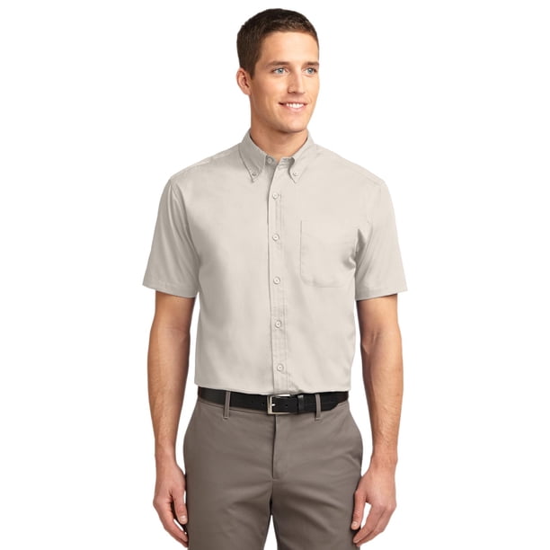 Camisa Port Authority® Tall de manga corta de fácil cuidado. TLS508 Autoridad Portuaria TLS508