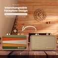thumbnail image 2 of Trenbader Altavoz Bluetooth retro, Artlink Stero altavoz inalámbrico de madera de nogal AM/FM Radio pequeño altavoz Bluetooth vintage con conexión Bluetooth 5.0 para regalo, fiesta, viajes, oficina, h, 2 of 5