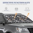 thumbnail image 4 of Windshield Sun Shade, Black Math Number Foldable Car Sun Shade Windshield For Front, 2 Pieces, 4 of 4