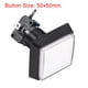 thumbnail image 5 of Botón de presión cuadrado Uxcell de 50x50 12V con LED y microinterruptor blanco, 5 of 5