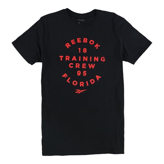 Reebok Mens Training Crew 1895 Florida Graphic T-Shirt, Black, Medium