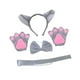 thumbnail image 3 of Accesorios para disfraz de lobo para niños, diadema con orejas de Halloween, patas, pajarita y cola sin falda, 3 of 9