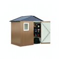 thumbnail image 1 of Garvee 6.5 x 4.3 ft Metal Storage Shed, with Window, Lockable Door & Air Vent, Multi-Colour, 1 of 10